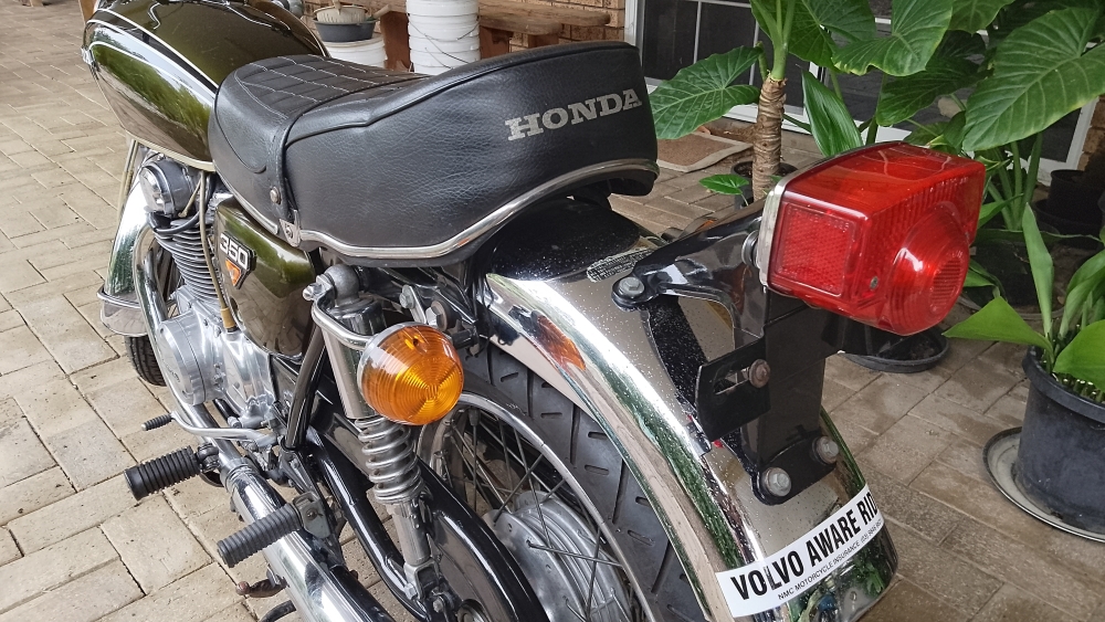 Rear mudguard pitted chrome