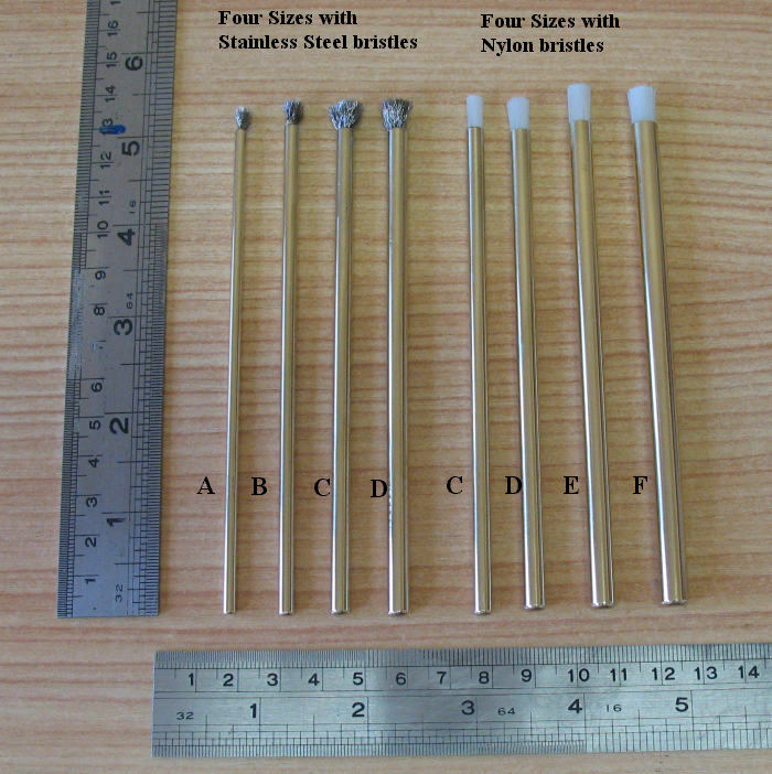 Brushes for Cleaning Aluminium Alloy Motorcycle Motor Restoration and